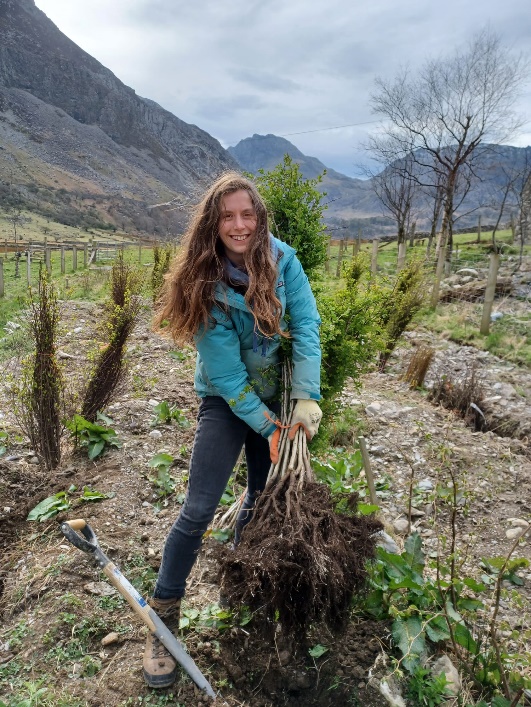 Carneddau Landscape Partnership's first Apprentice, Eleri Turner